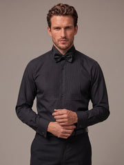 Front Pleated Tuxedo Shirt - ECMTST6-1004