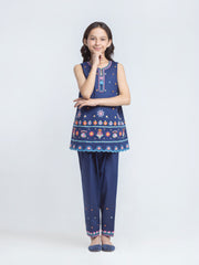 Embroidered Cambric Co-Ord Set - EGTKED6-74044ST