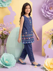 Embroidered Cambric Co-Ord Set - EGTKED6-74044ST