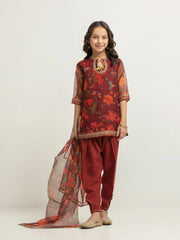 Girl's Maroon Pret - EGTKEP5-73079-3P