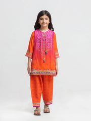 Girl's Orange Multi Pret - EGTKEP6-74012ST