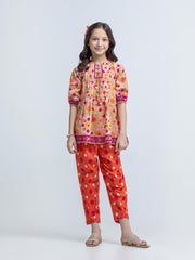 Printed Cambric Co-Ord Set - EGTKP6-74057ST