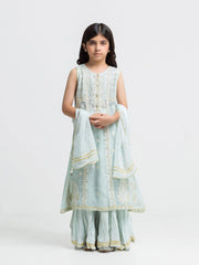 Girl's Light Blue Pret - EGTPLED5-50065-3P