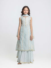Embroidered Chanderi Suit - EGTPLED5-50065-3P