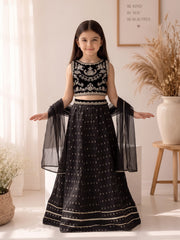 Embroidered Velvet Suit - EGTPLED6-50114-3P