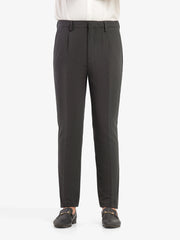 Men's Charcoal Formal Pant - EMBPF5-15278