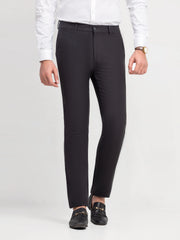 Men's Charcoal Formal Pant - EMBPF6-15306