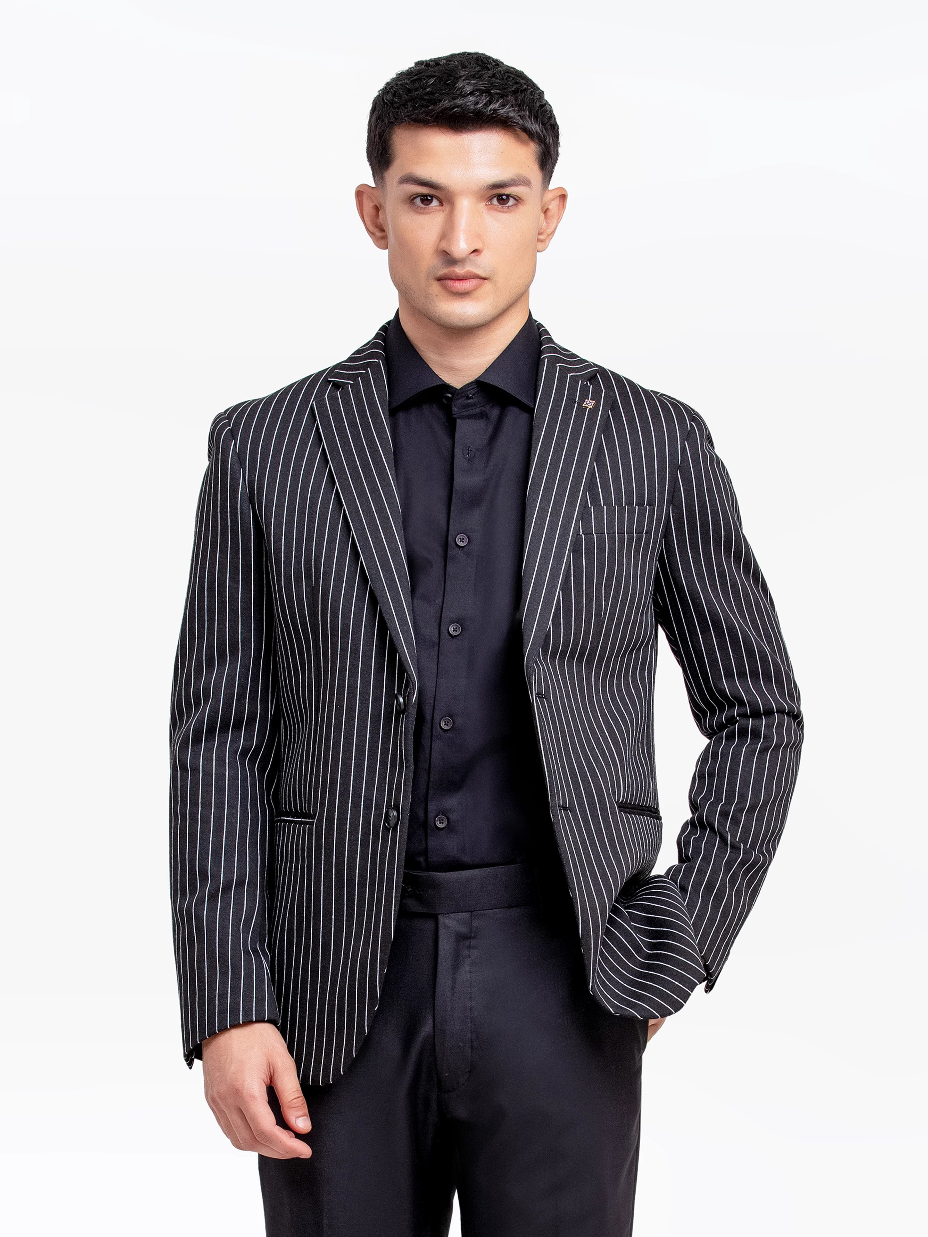 Men's Black Blazer - EMTB24-6869