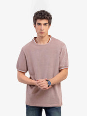Men's Light Brown Graphic Tee - EMTGT5-005