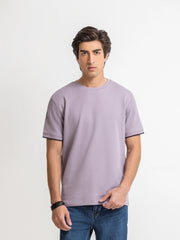 Men's Light Purple Graphic Tee - EMTGT6-005