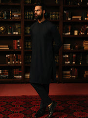 Men's Navy Blue Kurta Pajama - EMTKPT5-077