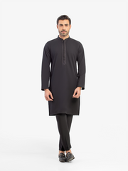 Men's Black Kurta Pajama - EMTKPT5-084