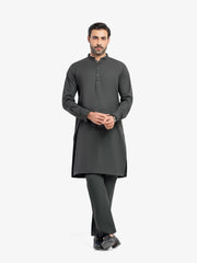 Men's Charcoal Kurta Pajama - EMTKPT5-097