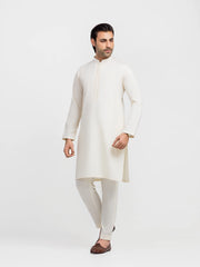 Men's Cream Kurta Pajama - EMTKPT5-099