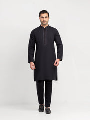 Men's Black Kurta Pajama - EMTKPT6-104