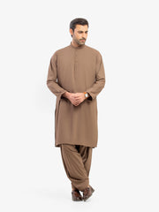 Men's Brown Kurta Shalwar - EMTKS5-41185