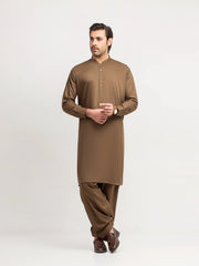 Men's Brown Kurta Shalwar - EMTKS5-41200