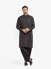 Men's Black Kurta Shalwar - EMTKS5-41201