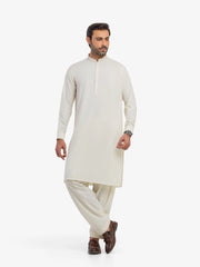 Men's Cream Shalwar Kameez - EMTKS5-41202