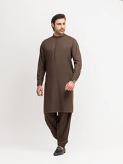 Men's Olive Green Shalwar Kameez - EMTKS6-41250