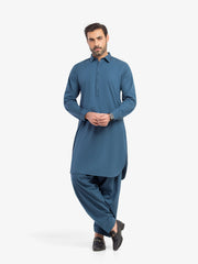 Men's Blue Kurta Shalwar - EMTKST5-99617