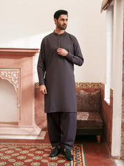 Men's Grey Shalwar Kameez - EMTKS6-41241