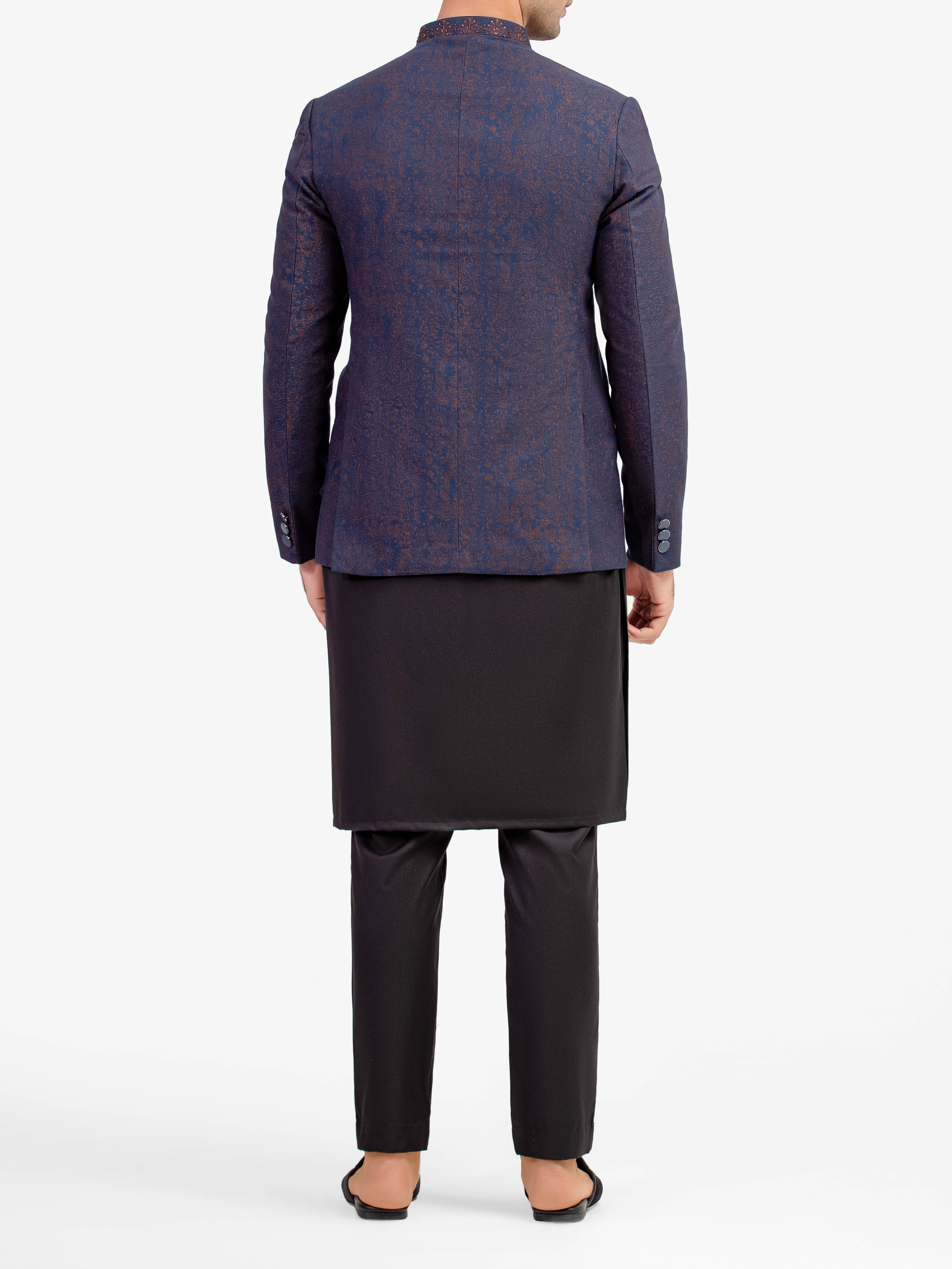 Edrib 032 edenrobe Men's Navy Prince Coat - EMTPC24-032 – edenrobe Pakistan