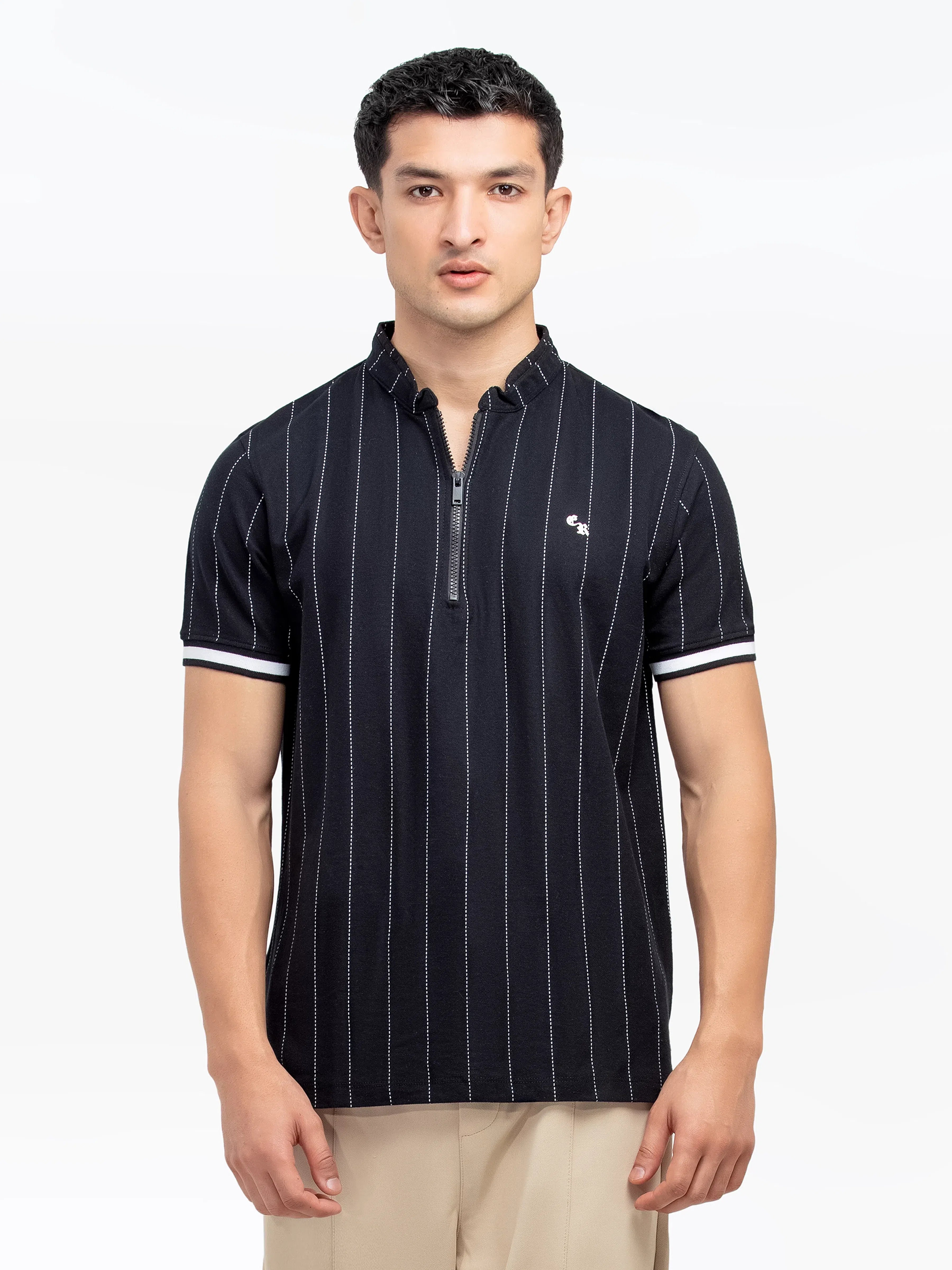 Men's Black Polo Shirt - EMTPS24-049