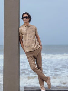 Men's Sand Polo Shirt - EMTPS5-027