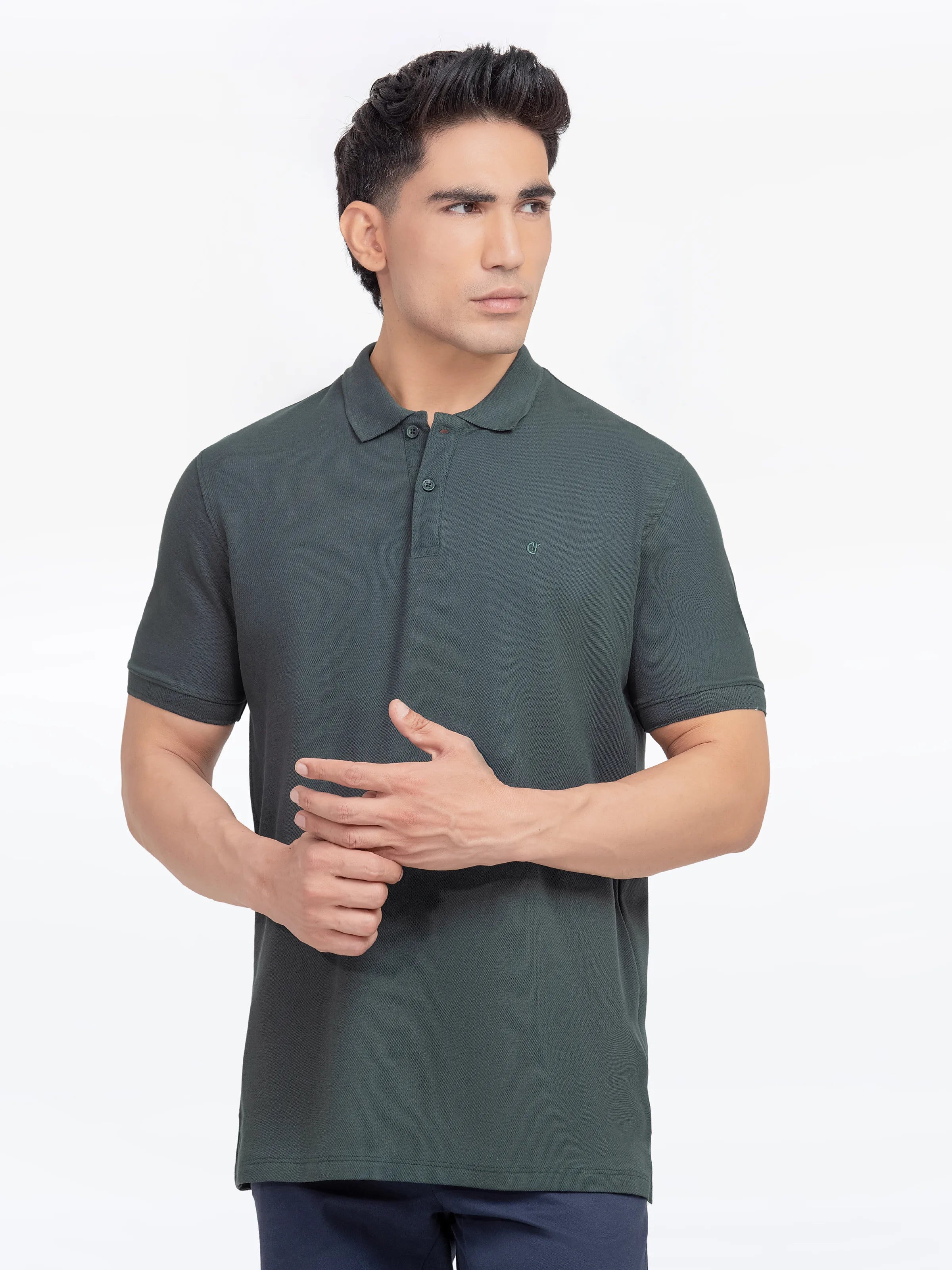 Men's Green Polo Shirt - EMTPS5-048