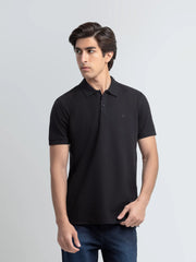 Men's Black Polo Shirt - EMTPS6-001
