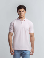 Men's Light Pink Polo Shirt - EMTPS6-006