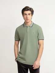 Men's Light Olive Polo Shirt - EMTPS6-033