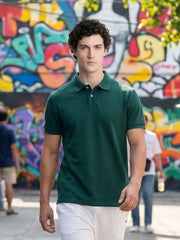Men's Green Polo Shirt - EMTPS6-067