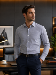 Business Striped Shirt - EMTSB6-245