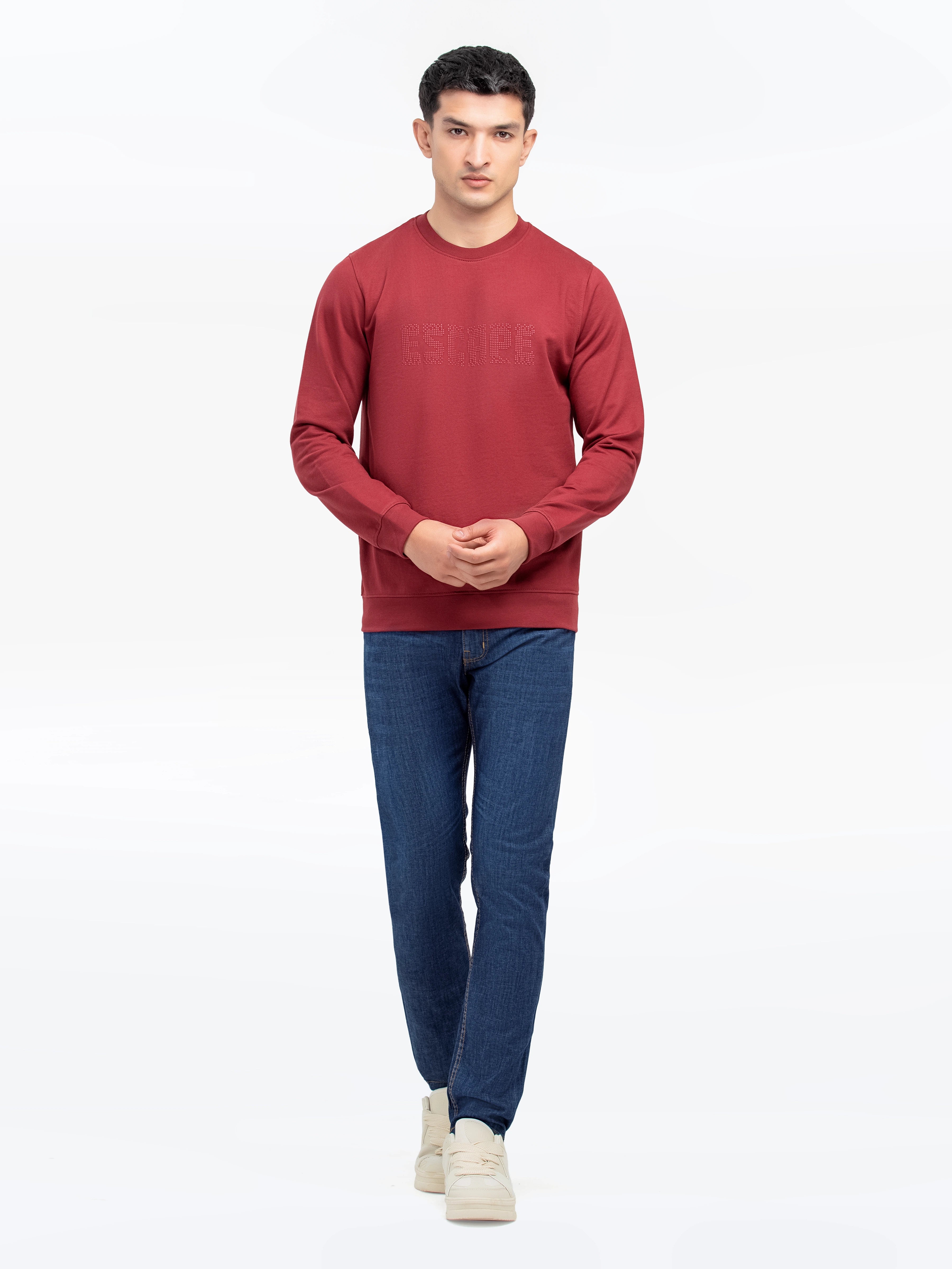 Men's Maroon Sweatshirt - EMTSS24-002