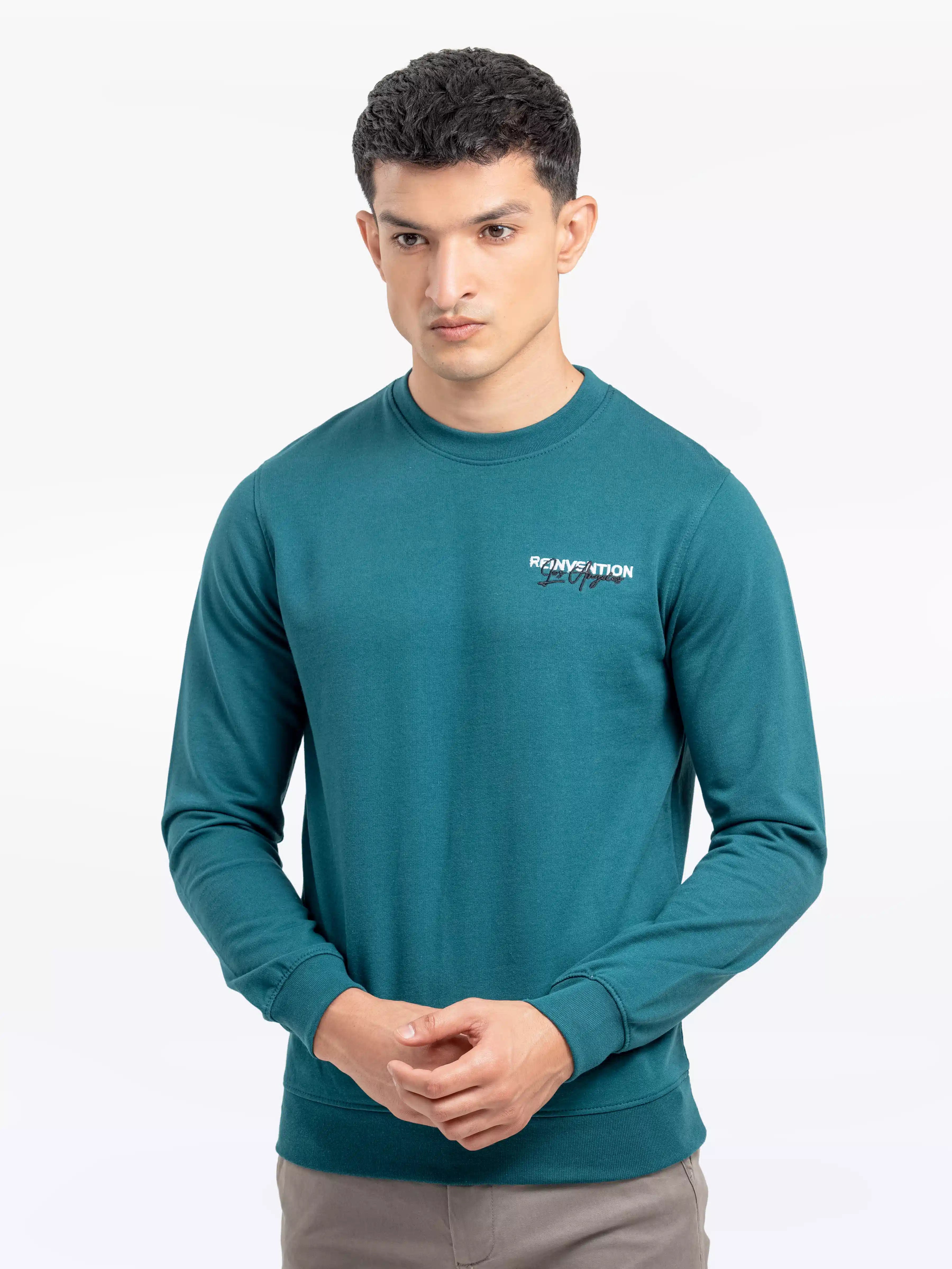 Men's Teal Green Sweatshirt - EMTSS24-003