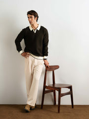 Johnny Collar Sweater - EMTSWT6-001