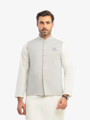 Men's Light Grey Waist Coat - EMTWCP5-36001