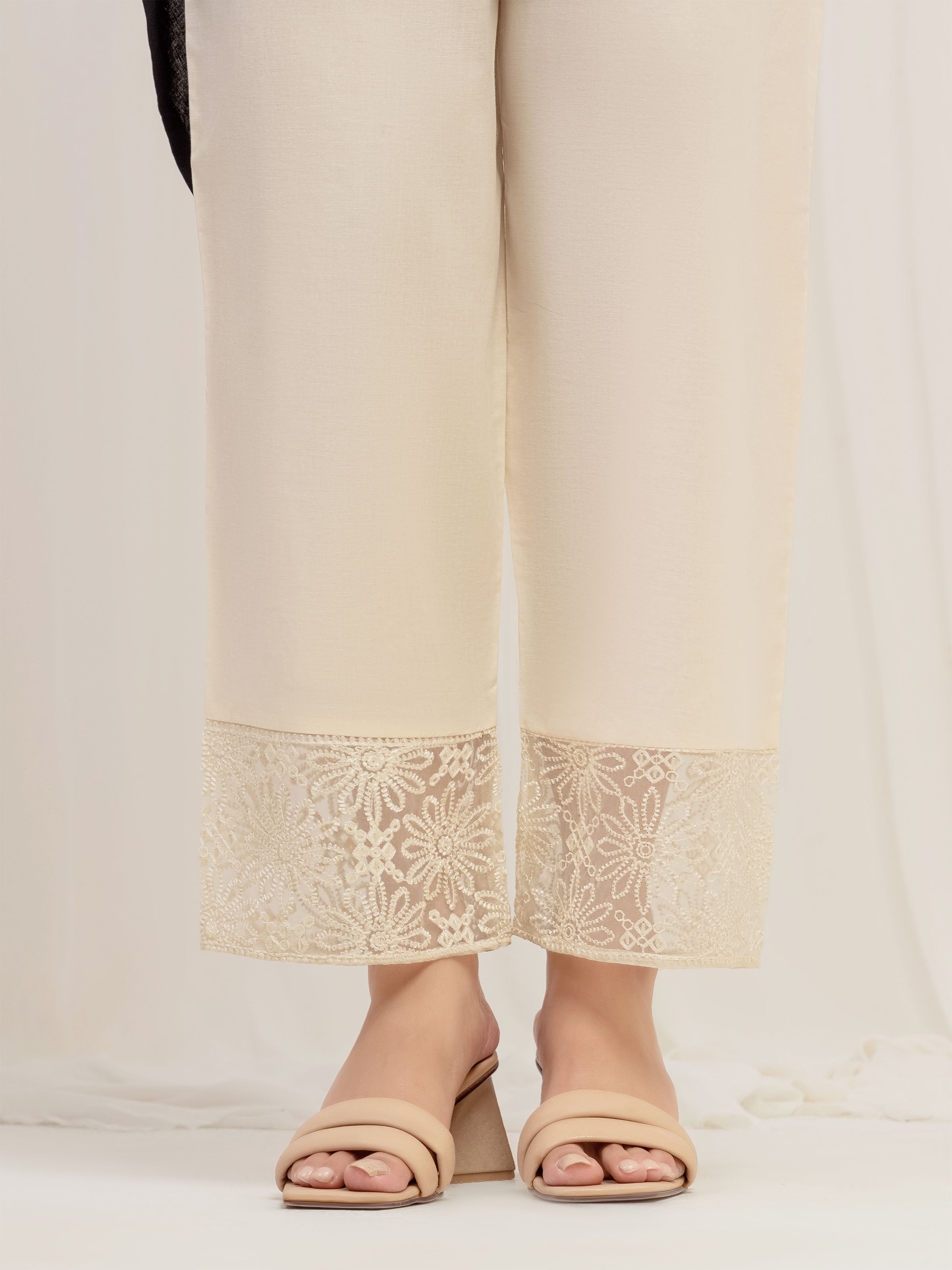 edenrobe Women's Cream Trouser - EWBE5-76597 – edenrobe Pakistan