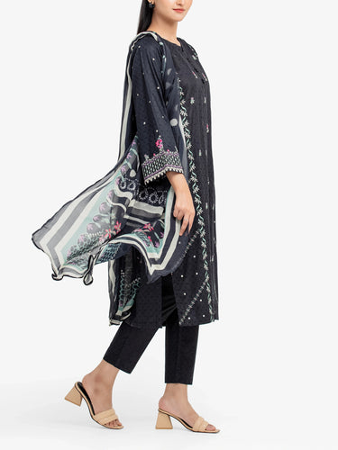 Pret 3Pc Embroidered Dobby Suit - EWTKE24-81343-3P