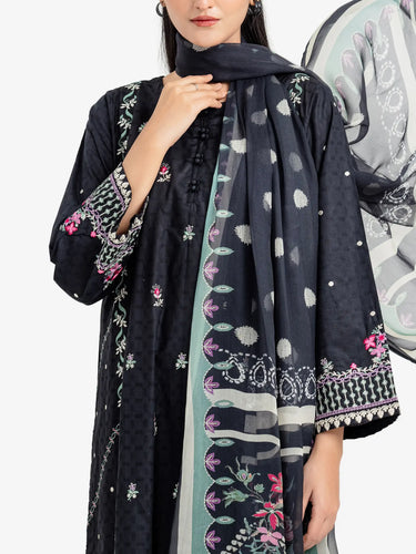 Pret 3Pc Embroidered Dobby Suit - EWTKE24-81343-3P