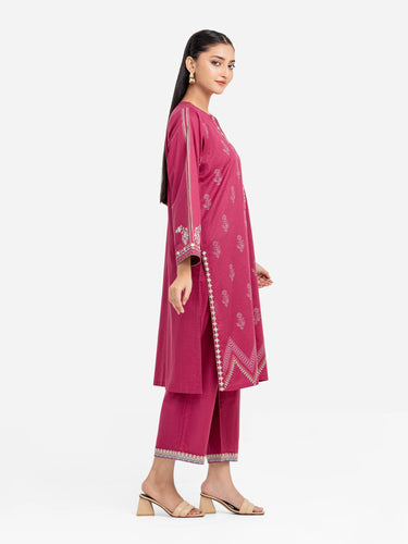 Pret 2Pc Embroidered Cambric Shirt Trouser - EWTKE5-81622ST