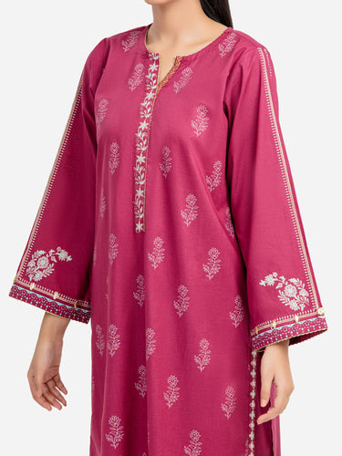 Pret 2Pc Embroidered Cambric Shirt Trouser - EWTKE5-81622ST