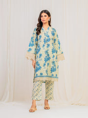 Pret 2Pc Embroidered Self Jacquard Shirt Trouser - EWTKE5-81686ST