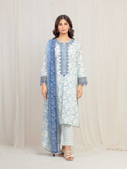 Pret 3Pc Embroidered Cambric Suit - EWTKE5-81732-3P