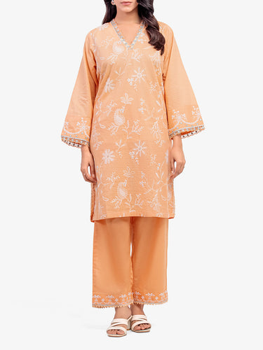 Pret 2Pc Embroidered Lawn Slub Shirt Trouser - EWTKE5-82106ST
