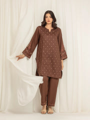 Pret Embroidered Viscose Twill Shirt Trouser - EWTKED5-84055ST