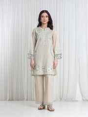 Embroidered Cambric Shirt Trouser - EWTKED6-86121ST