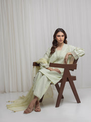 Pret Embroidered Jacquard Suit - EWTKED6-86136-3P